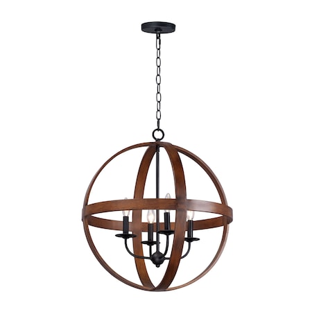 Maxim Compass 4-Light Pendant 27574APBK